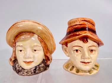 Two Ceramic Bust Banks