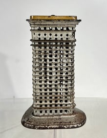 Flat Iron Cast Iron Bank - Second Smallest