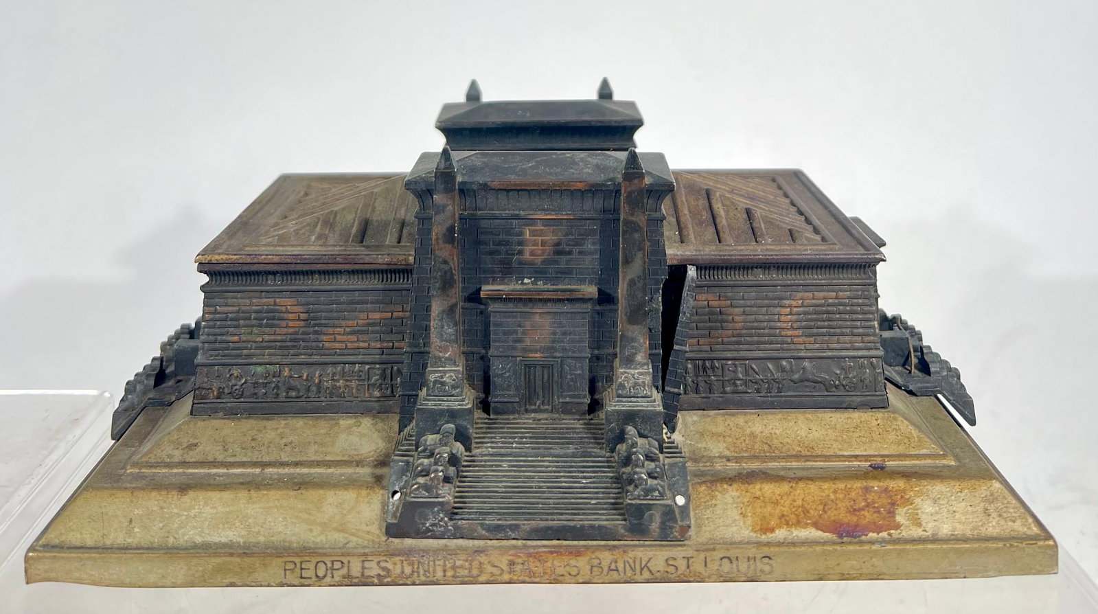 Peoples United States Bank St. Louis: American 1930s - 3 3/4" T x 9" W x 6" D