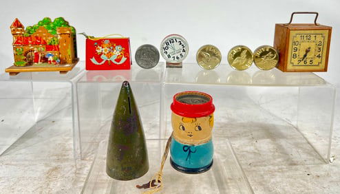 Ten Wood or Tin Still Banks
