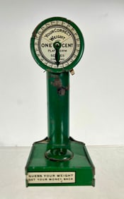 Guess Your Weight Tin Mechanical Bank