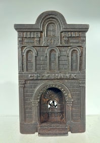 City Bank with Teller Cast Iron