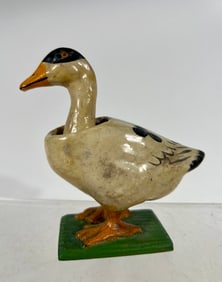 Nodding Duck Papier Mache Toy