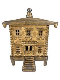Unusual Building Bank with Stepped Roof