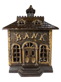 Bank with Eccentric Script