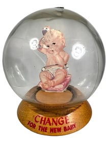 "Change for the New Baby" Bubble Bank