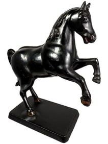 Rearing Horse on Base