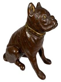 Seated Bulldog Bank