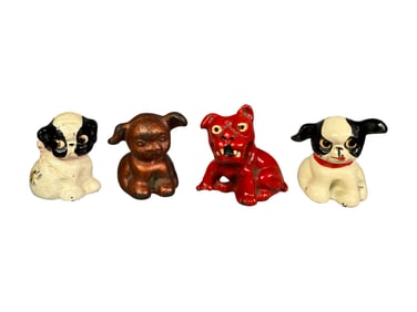 Four Dog Themed Paperweights