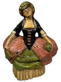 Woman with Hooped Dress Doorstop