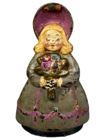 Girl Holding Bouquet Doorstop