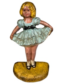Young Girl Curtsying Doorstop