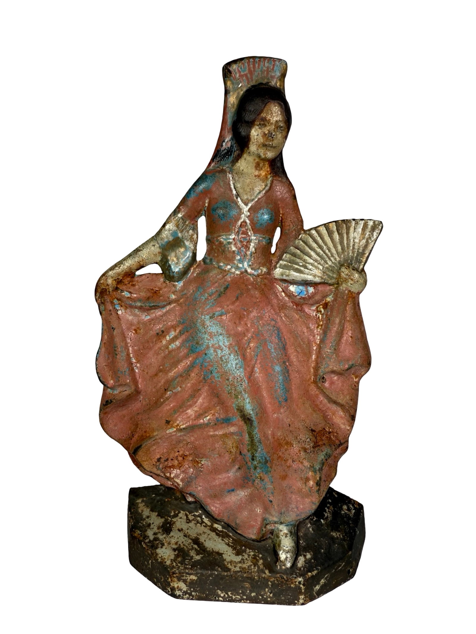 Spanish Girl Doorstop: American - 1925 - 9 7/8" Tall.