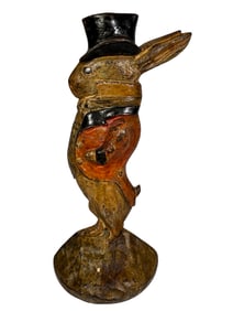 Rabbit with Top Hat Doorstop
