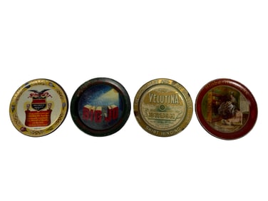 Four Tin Tip Trays