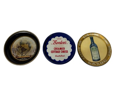 Three Tin Tip Trays