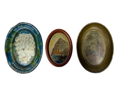 Three Tin Tip Trays