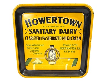 Howertown Sanitary Dairy Tin Sign