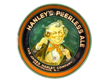 Hanley's Peerless Ale Tin Serving Tray