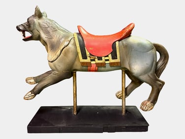 Wolf Carousel Figure