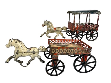 Two Early American Tin Toys