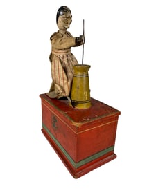 Butter Churner on Red Base