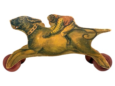 Jockey Monkeys Riding Dogs