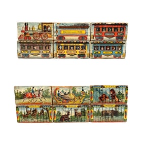 Two Train Themed Block Sets