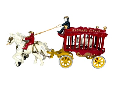 Overland Circus Polar Bear Cage Iron Toy