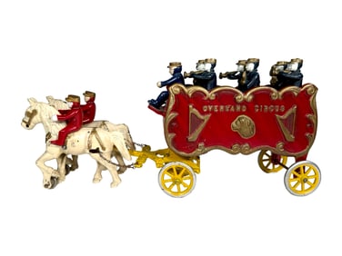 Overland Circus Band Wagon Iron Toy