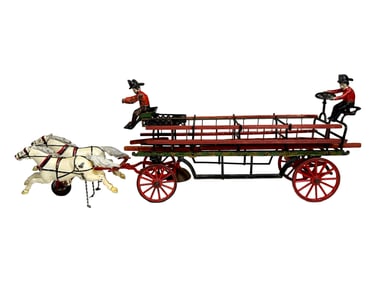 Deluxe Hook & Ladder Vehicle Iron Toy
