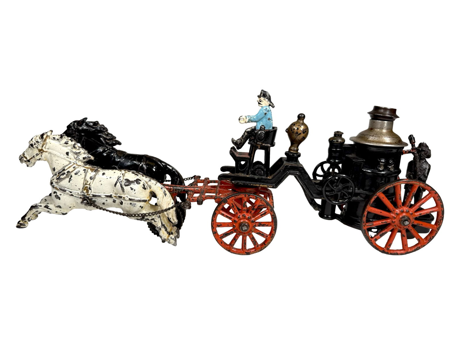 No. 53 Steam Fire Pumper Iron Toy (1 of 15)