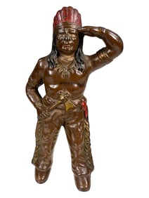Indian with Tomahawk Bank