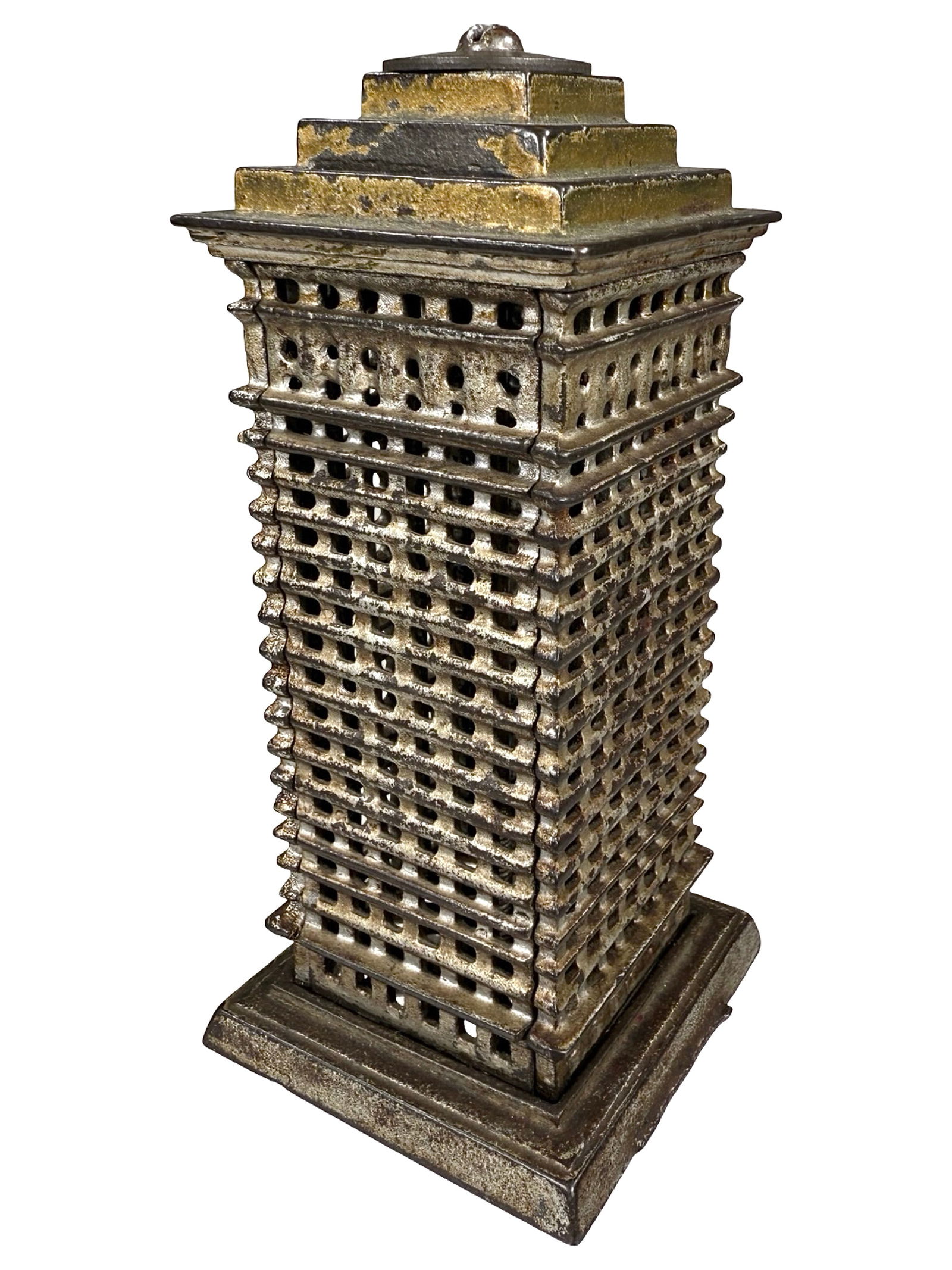 Large Tiered High Rise Bank: Kenton Hardware Co. Kenton, OH - 1920's.