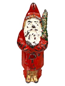 Santa with Tree Iron Bank