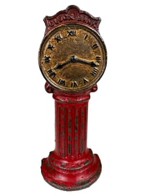Street Clock Iron Bank
