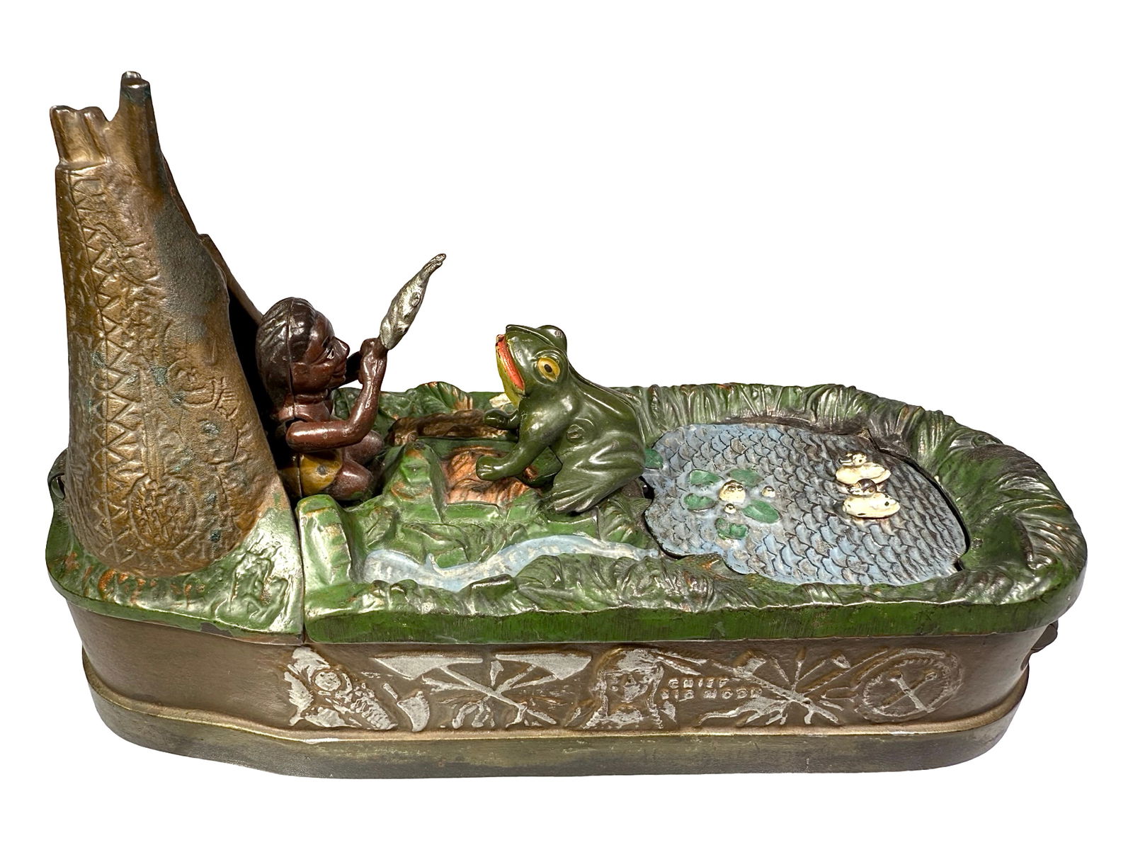 Chief Big Moon - Cast Iron Mechanical Bank (1 of 9)