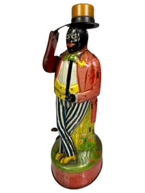 Cross Legged Minstrel - Tin Mechanical Bank