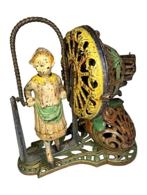 Girl Skipping Rope - Cast Iron Mechanical Bank