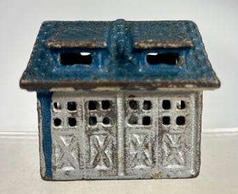 Two Car Garage Cast Iron Still Bank