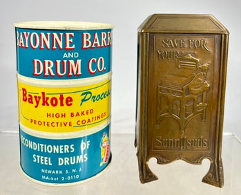 Victrola/ Tin Can Banks