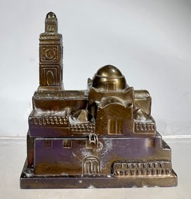 Warsaw Souvenir Bank Bronzed Lead