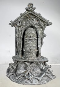 Beehive by a Pergola Silvered Lead Bank