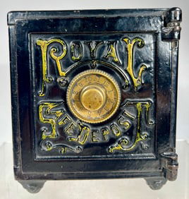 Royal Safe Deposit Cast Iron Bank