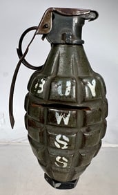 Grenade Cast Iron Still Bank