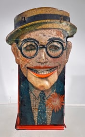 Harold Lloyd Coin Swallowing Tin Mechanical Bank
