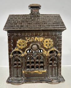 Double Door Cast Iron Bank