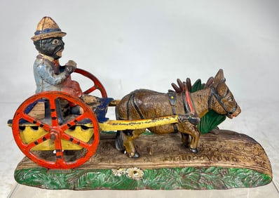 Bad Accident Cast Iron Mechanical Bank