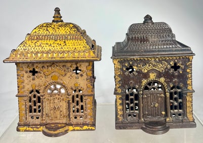 Home Savings/Roof Banks Cast Iron