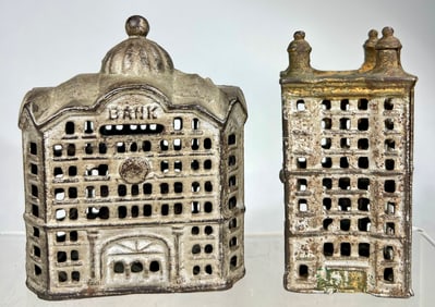 Two Silver Building Banks
